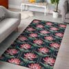 Black And White Water Lily Rug Sport Decor Gift Floor Decor Living Room Carpet Rug Area Rug - c31a34092d45