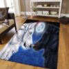 Black And White Wolf Moon Rug Sport Decor Gift Floor Decor Living Room Carpet Rug Area Rug - a93b59f69d11