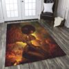 Black Angel Rug Sport Decor Gift Floor Decor Living Room Carpet Rug Area Rug - 16f83e45c45a