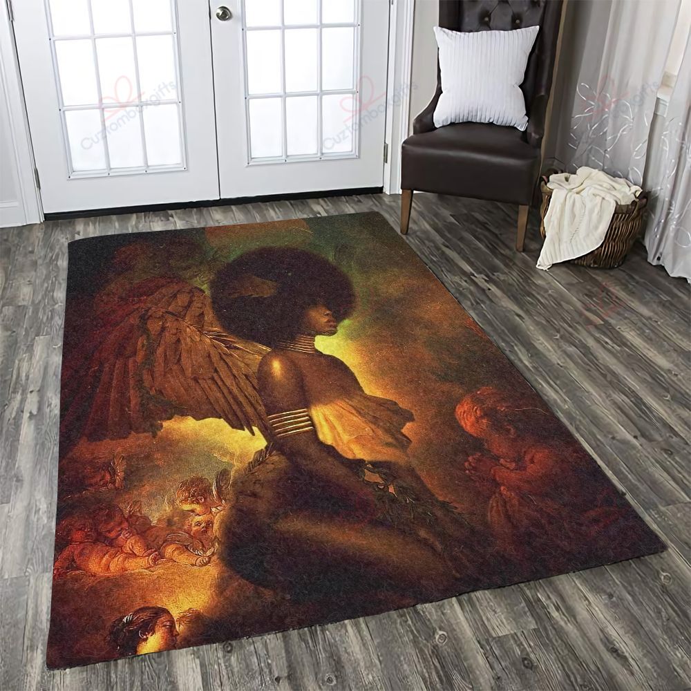 Black Angel Rug Sport Decor Gift Floor Decor Living Room Carpet Rug Area Rug - 16f83e45c45a Black Angel Rug Sport Decor Gift Floor Decor Living Room Carpet Rug Area Rug - 16f83e45c45a