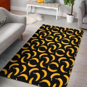 Black Banana Pattern Rug Sport Decor Gift Floor Decor Living Room Carpet Rug Area Rug - f148addfa079