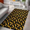 Black Banana Pattern Rug Sport Decor Gift Floor Decor Living Room Carpet Rug Area Rug - 9c6b7ba0f08a