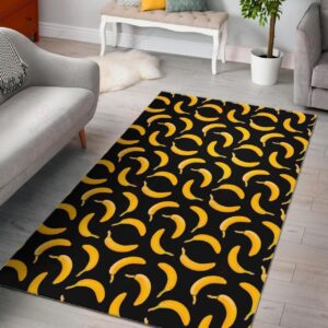 Black Banana Pattern Rug Sport Decor Gift Floor Decor Living Room Carpet Rug Area Rug - f7ae1c8036f5