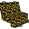 Black Banana Pattern Print Pet Car Back Seat Cover - 977589de1330