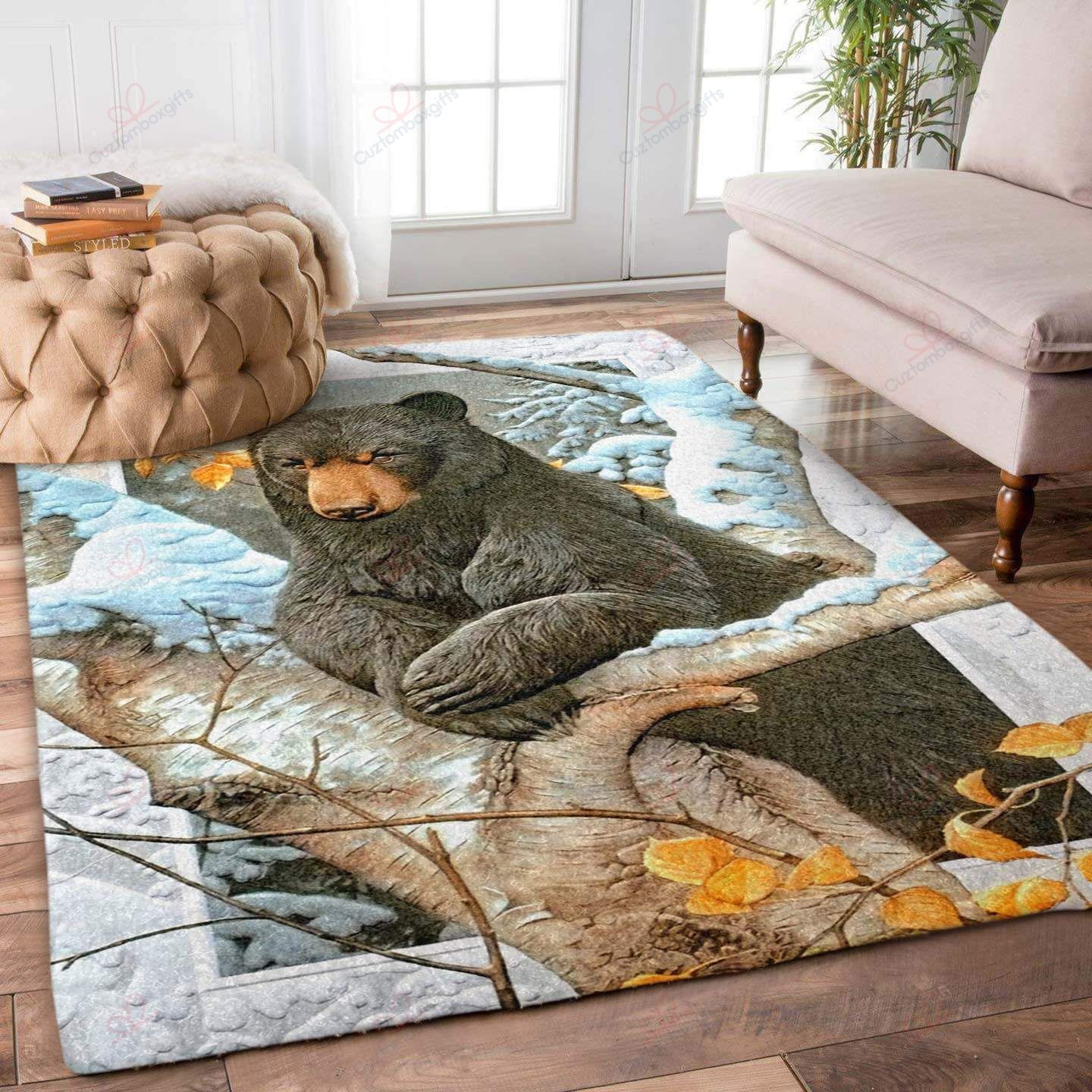Black Bear Rug Sport Decor Gift Floor Decor Living Room Carpet Rug Area Rug - 008d448d0f2c Black Bear Rug Sport Decor Gift Floor Decor Living Room Carpet Rug Area Rug - 008d448d0f2c