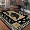 Black Bear Rug Sport Decor Gift Floor Decor Living Room Carpet Rug Area Rug - 71694e78e32e
