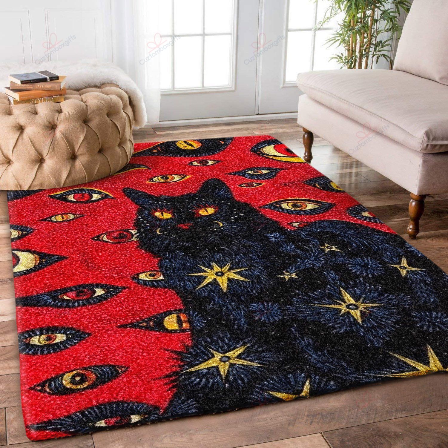 Black Cat 2 Rug Sport Decor Gift Floor Decor Living Room Carpet Rug Area Rug - a9bcfa461c8c Black Cat 2 Rug Sport Decor Gift Floor Decor Living Room Carpet Rug Area Rug - a9bcfa461c8c