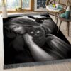 Black Cat 3 Rug Sport Decor Gift Floor Decor Living Room Carpet Rug Area Rug - 4d486841191d