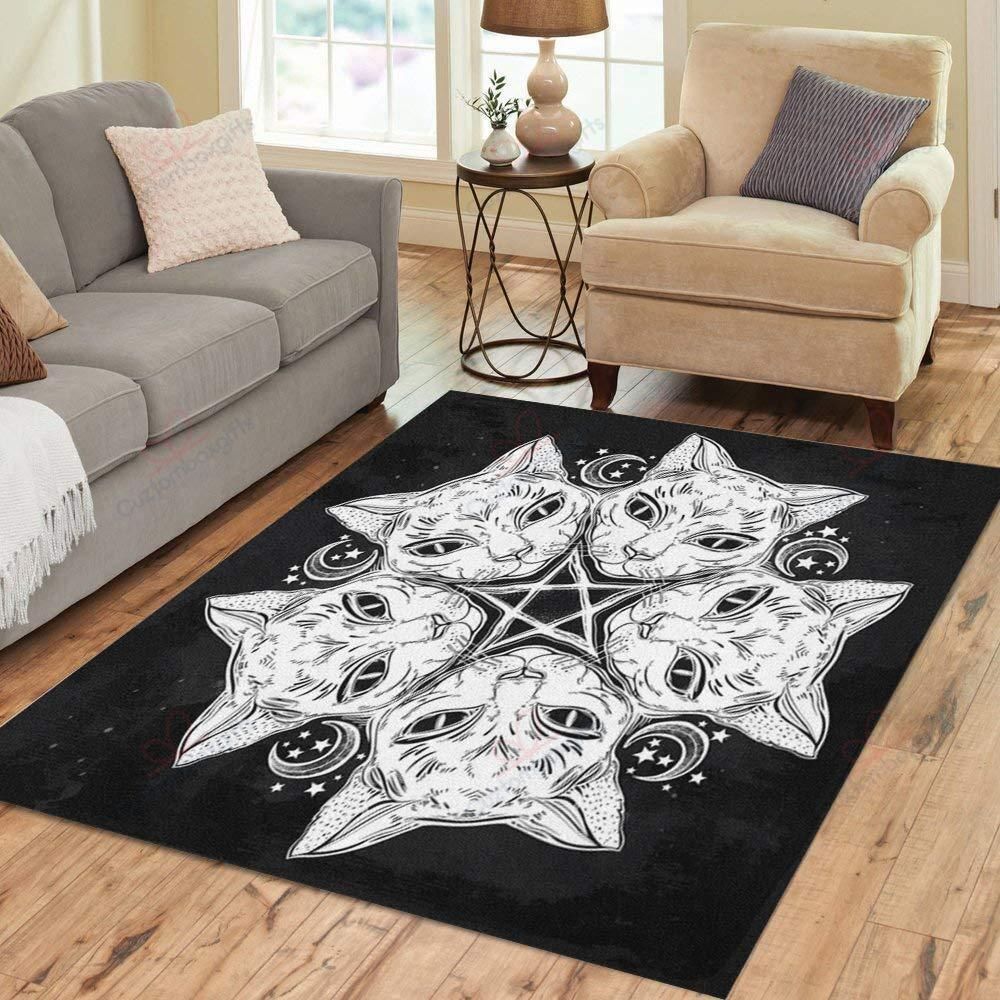 Black Cat 4 Rug Sport Decor Gift Floor Decor Living Room Carpet Rug Area Rug - 82b7e3e0726c Black Cat 4 Rug Sport Decor Gift Floor Decor Living Room Carpet Rug Area Rug - 82b7e3e0726c