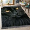 Black Cat 8 Rug Sport Decor Gift Floor Decor Living Room Carpet Rug Area Rug - 4324e4e2bbff