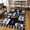 Black Cat Bless This Home Rug Sport Decor Gift Floor Decor Living Room Carpet Rug Area Rug - 047316cc0a3f