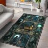 Black Cat Celtic Rug Sport Decor Gift Floor Decor Living Room Carpet Rug Area Rug - 5fa45a1b3d2d