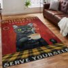 Black Cat Coffee Company Rug Sport Decor Gift Floor Decor Living Room Carpet Rug Area Rug - 74924abdf25b