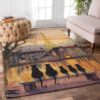 Black Cat Eiffel Tower Rug Sport Decor Gift Floor Decor Living Room Carpet Rug Area Rug - 7f068f310daf