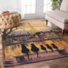 Black Cat Eiffel Tower Rug Sport Decor Gift Floor Decor Living Room Carpet Rug Area Rug - 416424000000