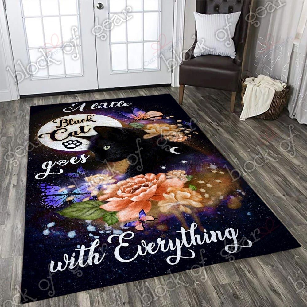 Black Cat Goes Everything Rug Sport Decor Gift Floor Decor Living Room Carpet Rug Area Rug - b784b5c36941 Black Cat Goes Everything Rug Sport Decor Gift Floor Decor Living Room Carpet Rug Area Rug - b784b5c36941