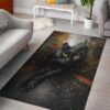 Black Cat Rug Sport Decor Gift Floor Decor Living Room Carpet Rug Area Rug - 9a34c509a08c