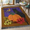 Black Cat Halloween Rug Sport Decor Gift Floor Decor Living Room Carpet Rug Area Rug - f21966de0a1f