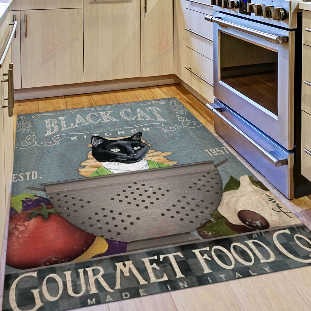 Black Cat Kitchen Rug Sport Decor Gift Floor Decor Living Room Carpet Rug Area Rug - 663d61745b61 Black Cat Kitchen Rug Sport Decor Gift Floor Decor Living Room Carpet Rug Area Rug - 663d61745b61