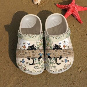 Black Cat Lovely Hanging Sku 309 Crocs Clog Clog Shoes