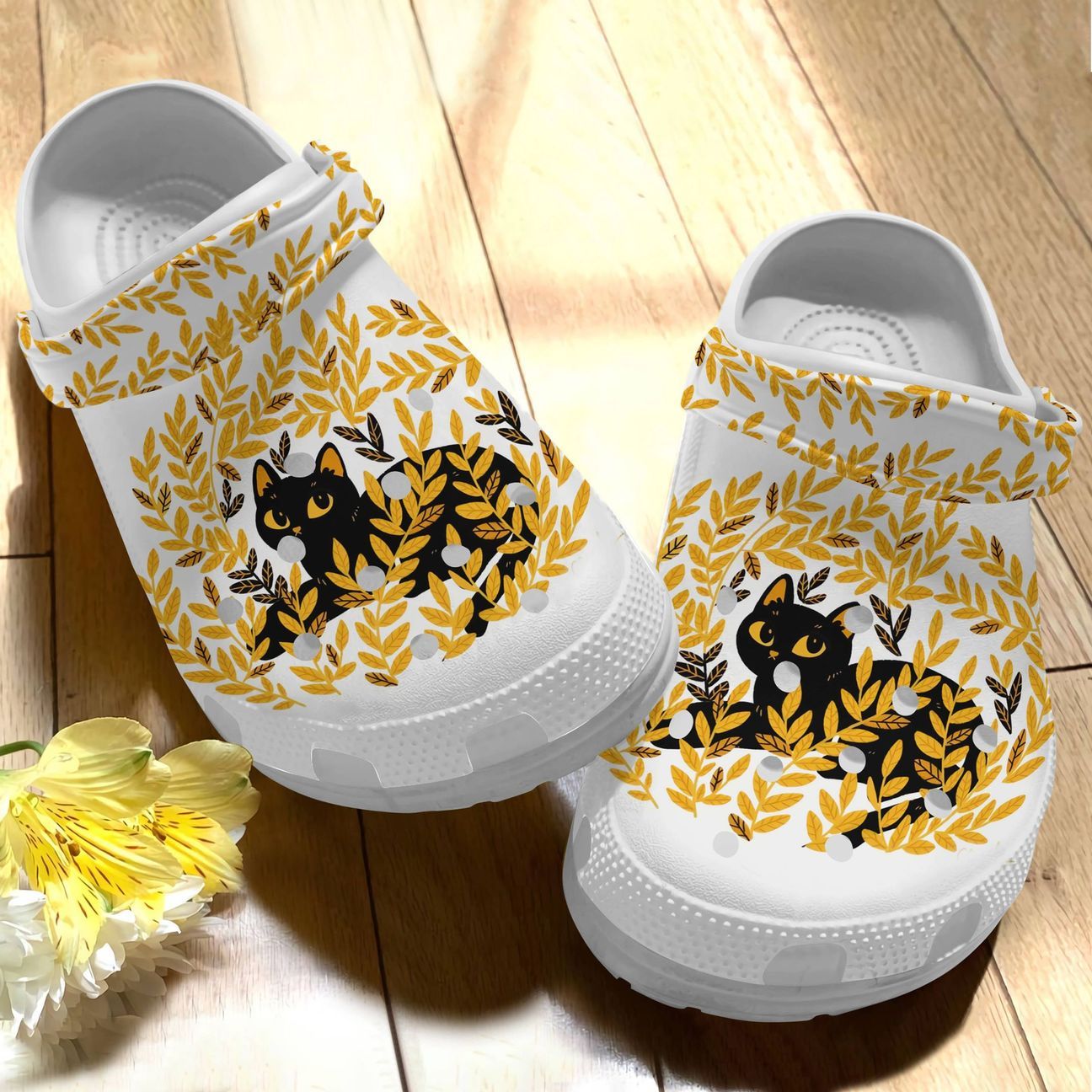 Black Cat Personalize Clog Custom Crocs Fashionstyle Comfortable For Women Men Kid Print 3D Autumn Black Cat Personalize Clog Custom Crocs Fashionstyle Comfortable For Women Men Kid Print 3D Autumn