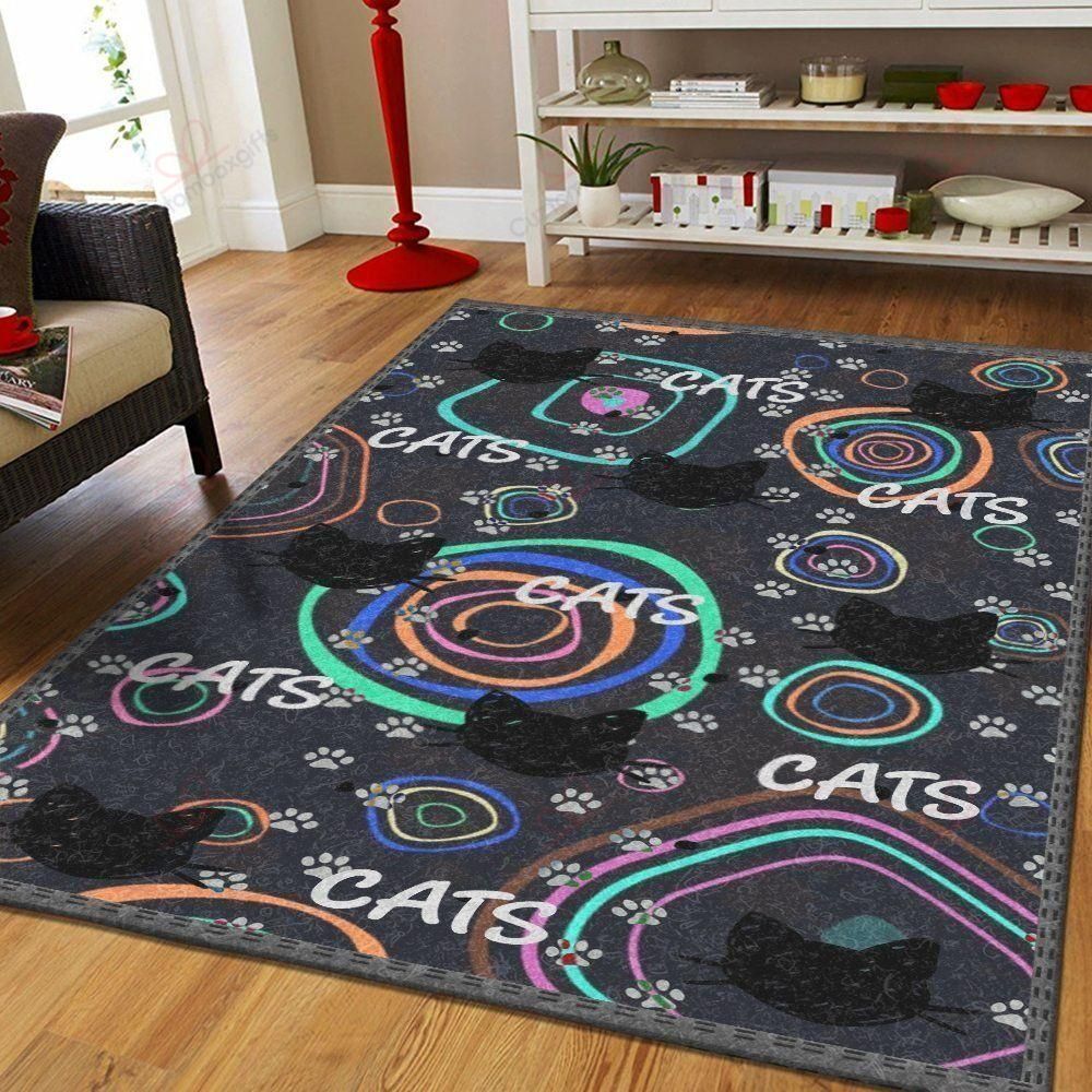 Black Cat Playing Rug Sport Decor Gift Floor Decor Living Room Carpet Rug Area Rug - 53f6a37581aa Black Cat Playing Rug Sport Decor Gift Floor Decor Living Room Carpet Rug Area Rug - 53f6a37581aa