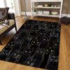 Black Cat So Cute Rug Sport Decor Gift Floor Decor Living Room Carpet Rug Area Rug - 8b1db54f272f