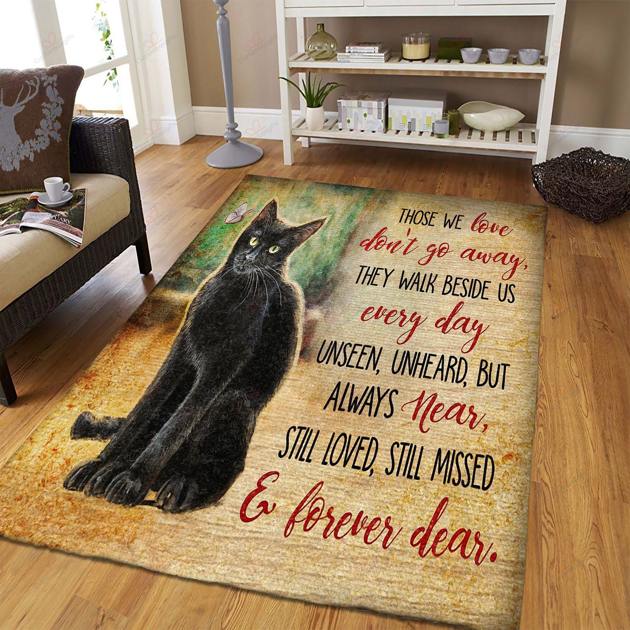 Black Cat Those We Love Dont Go Away Rug Sport Decor Gift Floor Decor Living Room Carpet Rug Area Rug - 78540bcf2dc9 Black Cat Those We Love Dont Go Away Rug Sport Decor Gift Floor Decor Living Room Carpet Rug Area Rug - 78540bcf2dc9