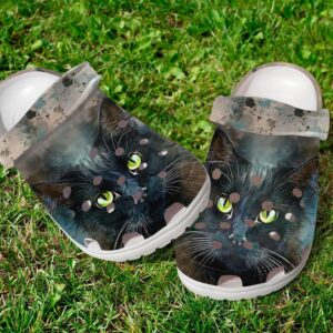 Black Cats Crocs Clog Classic Clogs Shoes