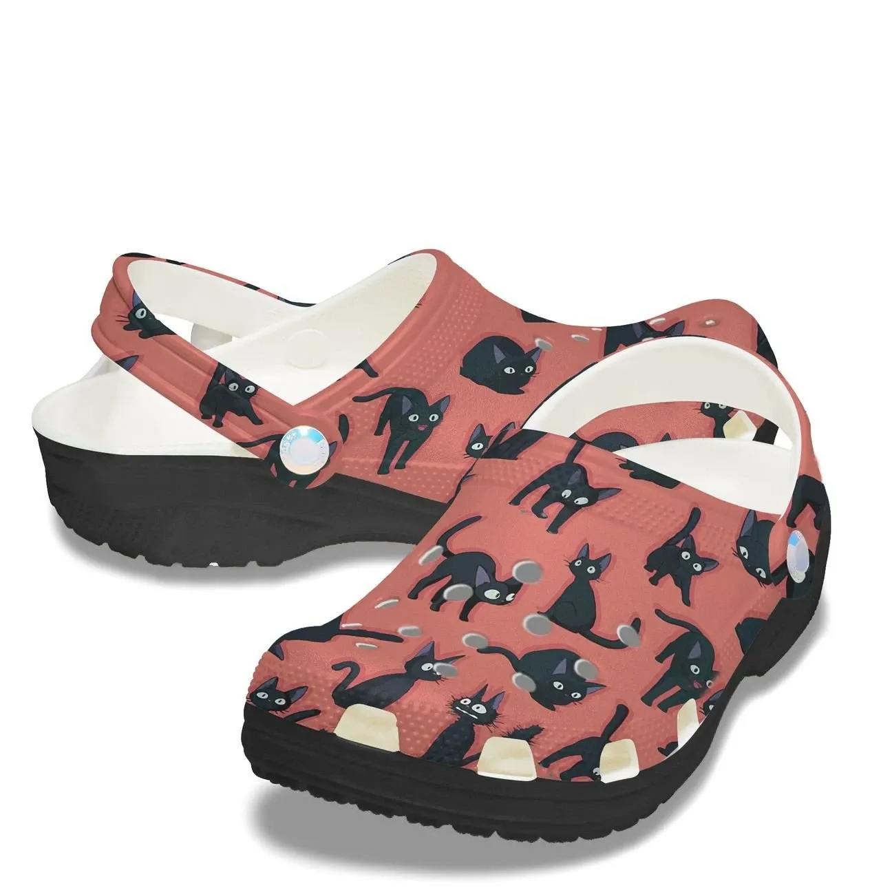 Black Cats Personalized Clog Custom Crocs Comfortablefashion Style Comfortable For Women Men Kid Print 3D Cute Black Cats Black Cats Personalized Clog Custom Crocs Comfortablefashion Style Comfortable For Women Men Kid Print 3D Cute Black Cats