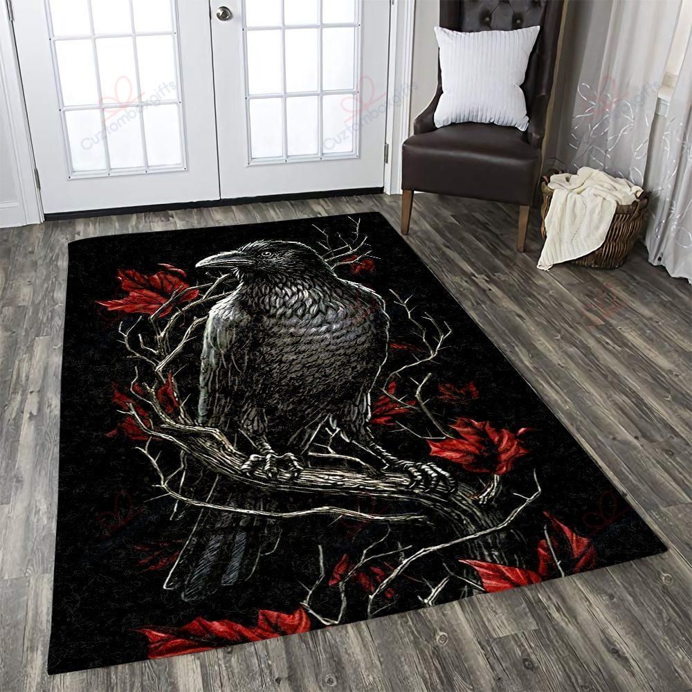 Black Crow Rug Sport Decor Gift Floor Decor Living Room Carpet Rug Area Rug - 8cbf275fa67d Black Crow Rug Sport Decor Gift Floor Decor Living Room Carpet Rug Area Rug - 8cbf275fa67d