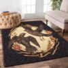 Black Crow Rug Sport Decor Gift Floor Decor Living Room Carpet Rug Area Rug - 3ae57c089269
