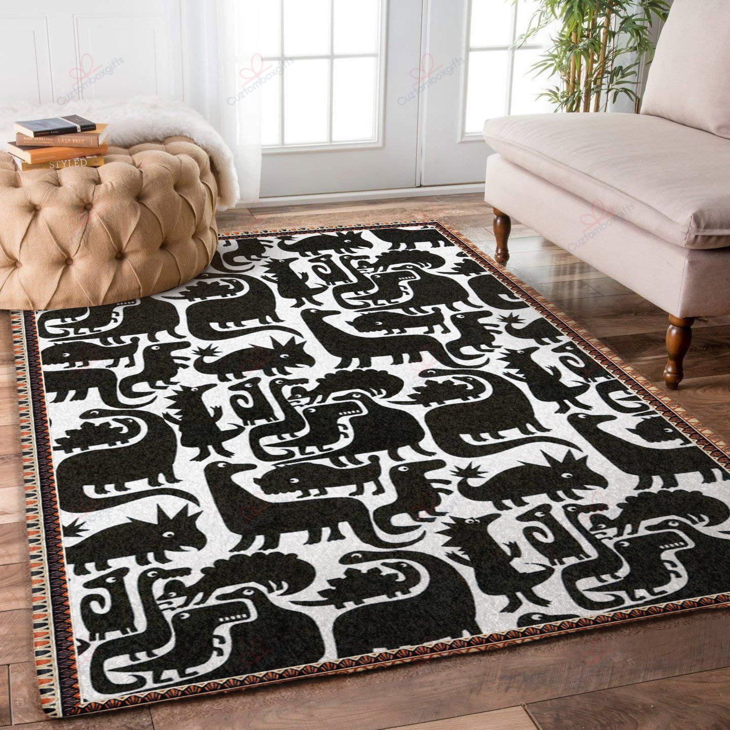 Black Dinosaur Rug Sport Decor Gift Floor Decor Living Room Carpet Rug Area Rug - 51786dbc7230 Black Dinosaur Rug Sport Decor Gift Floor Decor Living Room Carpet Rug Area Rug - 51786dbc7230