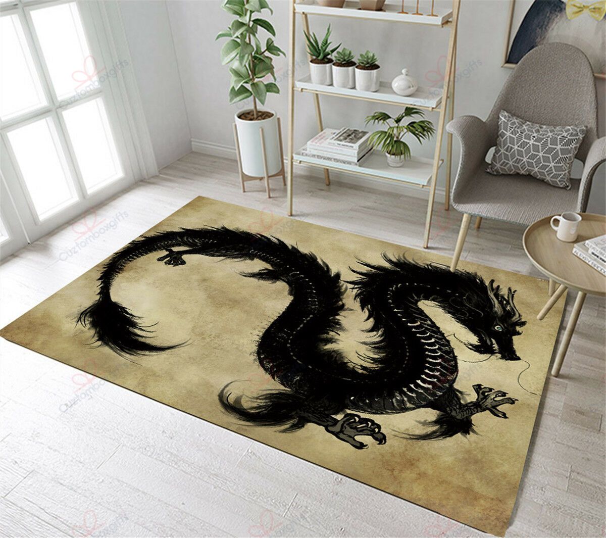 Black Dragon Rug Sport Decor Gift Floor Decor Living Room Carpet Rug Area Rug - 034eaa947e46 Black Dragon Rug Sport Decor Gift Floor Decor Living Room Carpet Rug Area Rug - 034eaa947e46