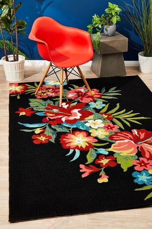 Black Floral Rug Sport Decor Gift Floor Decor Living Room Carpet Rug Area Rug - 0ac89378b689 Black Floral Rug Sport Decor Gift Floor Decor Living Room Carpet Rug Area Rug - 0ac89378b689