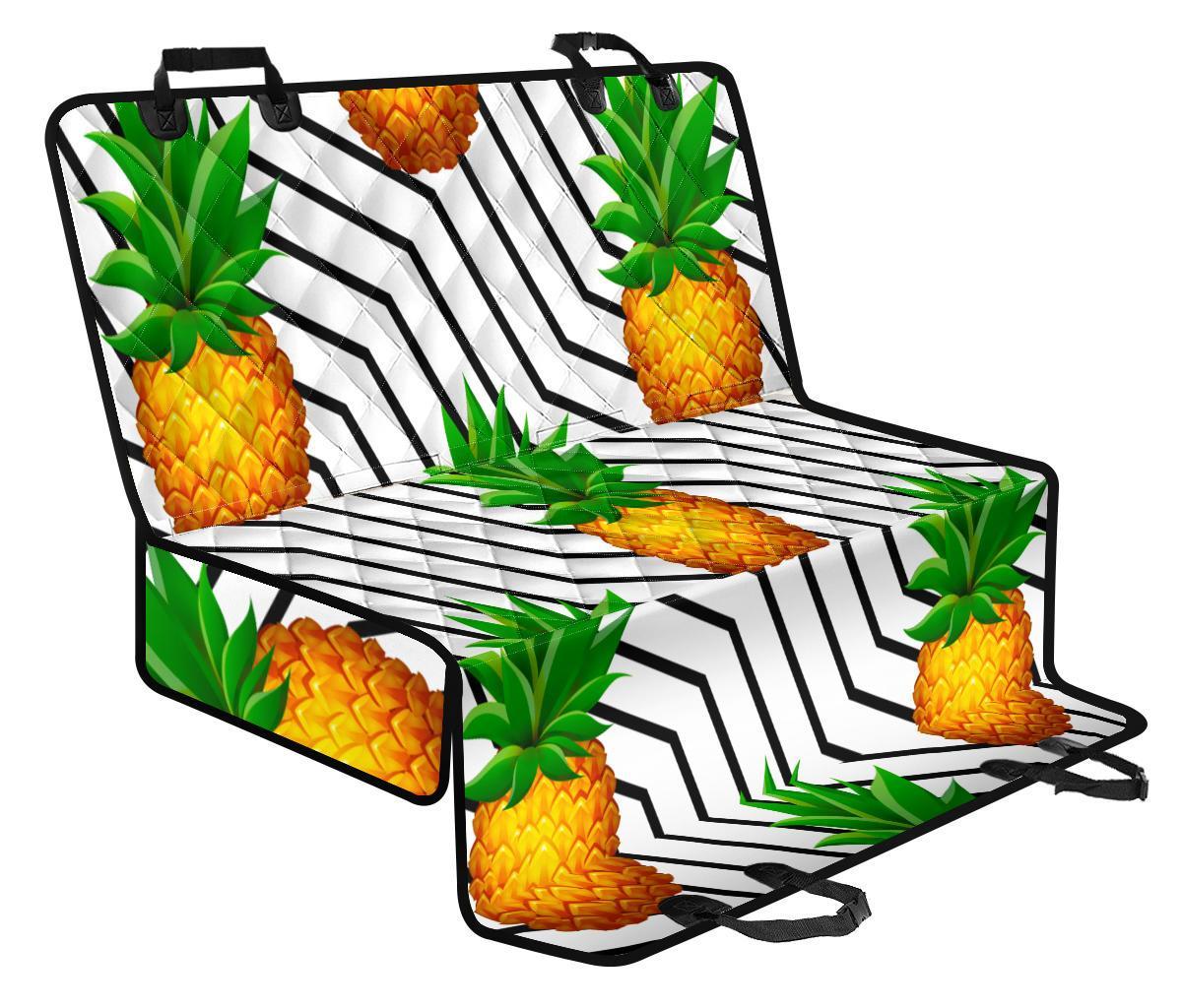 Black Geometric Pineapple Pattern Print Pet Car Back Seat Cover - 987e71442600 Black Geometric Pineapple Pattern Print Pet Car Back Seat Cover - 987e71442600