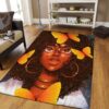 Black Girl And Butterfly Rug Sport Decor Gift Floor Decor Living Room Carpet Rug Area Rug - 14cfe44d6b3a