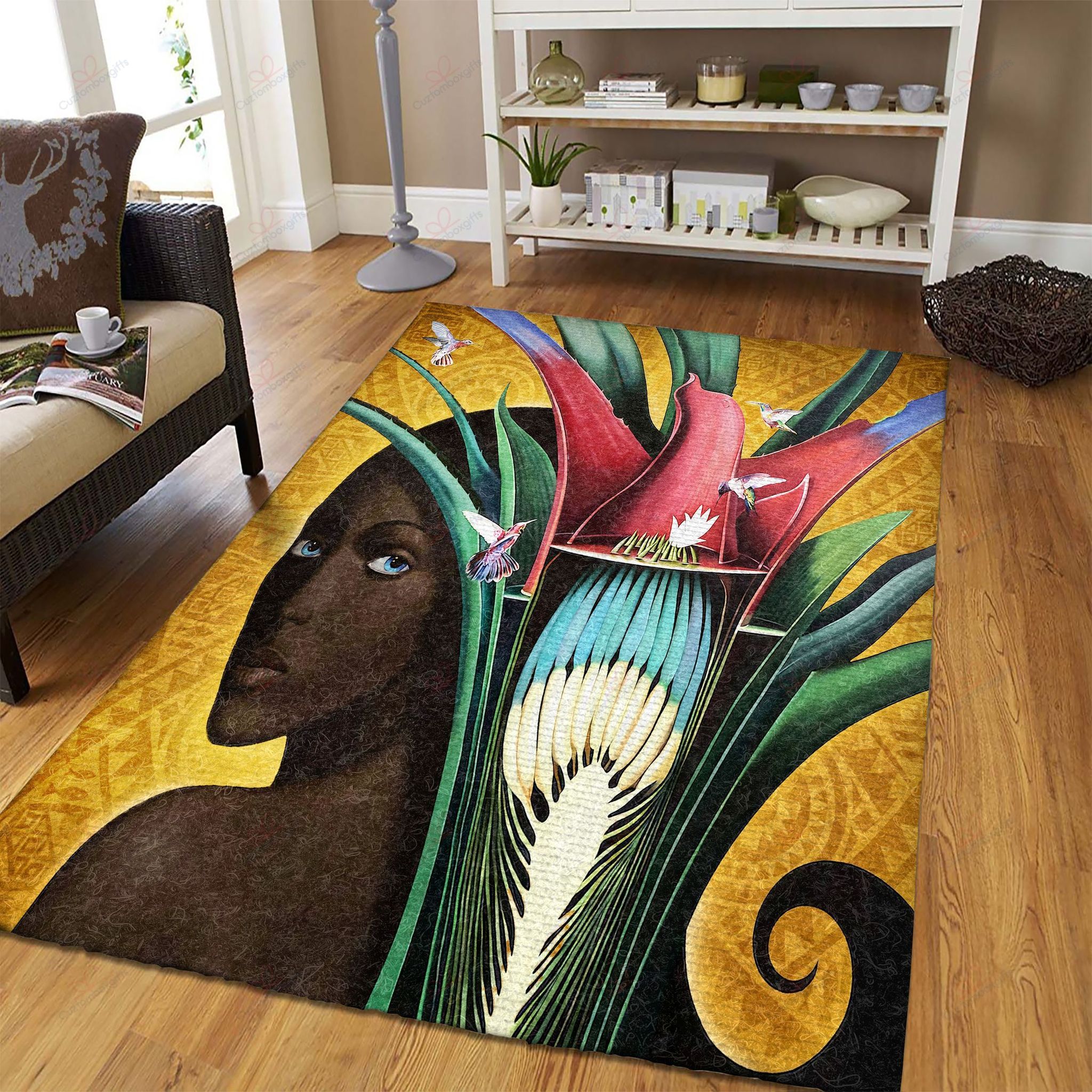Black Girl And Humming Bird In Nature Rug Sport Decor Gift Floor Decor Living Room Carpet Rug Area Rug - b215c0d61742 Black Girl And Humming Bird In Nature Rug Sport Decor Gift Floor Decor Living Room Carpet Rug Area Rug - b215c0d61742