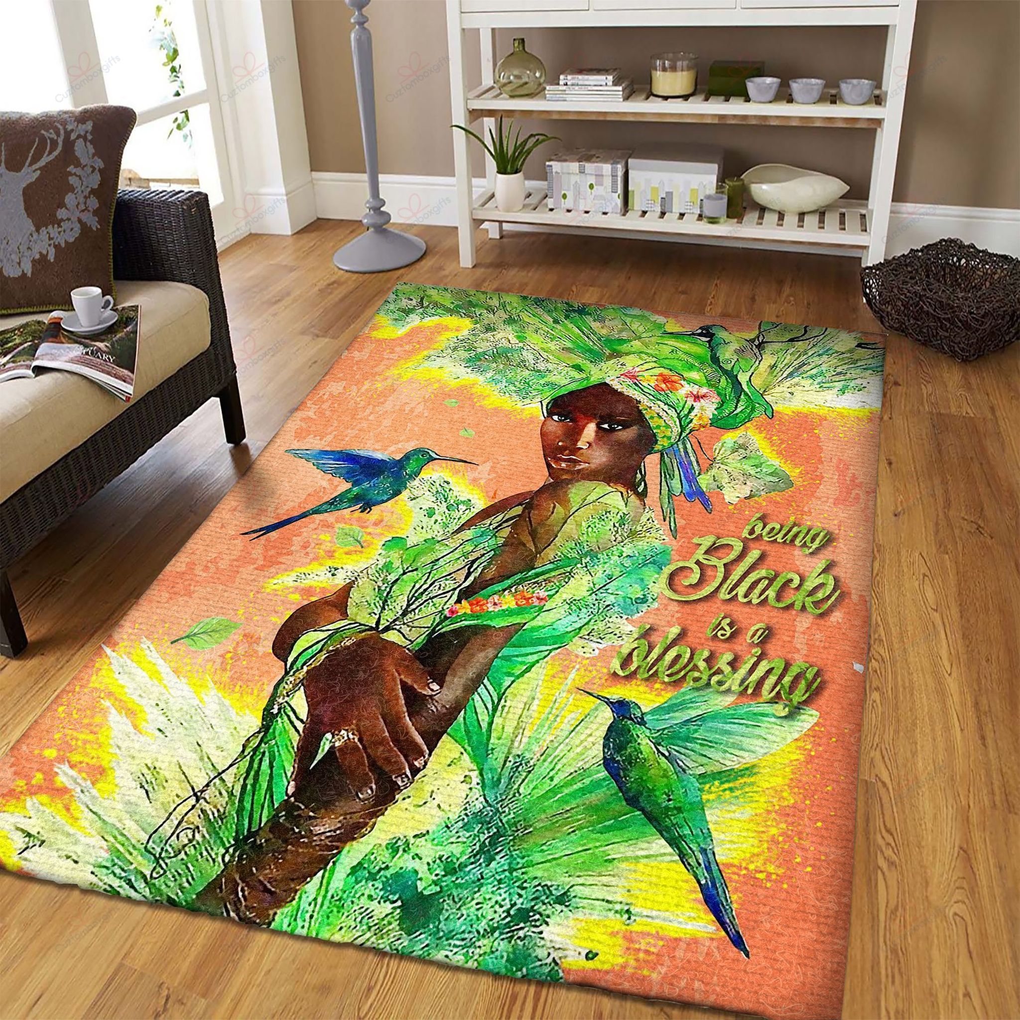 Black Girl Being Black Is A Blessing Rug Sport Decor Gift Floor Decor Living Room Carpet Rug Area Rug - ec967180b5af Black Girl Being Black Is A Blessing Rug Sport Decor Gift Floor Decor Living Room Carpet Rug Area Rug - ec967180b5af