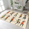Black Girl Dancing Rug Sport Decor Gift Floor Decor Living Room Carpet Rug Area Rug - cb7444c5abcc