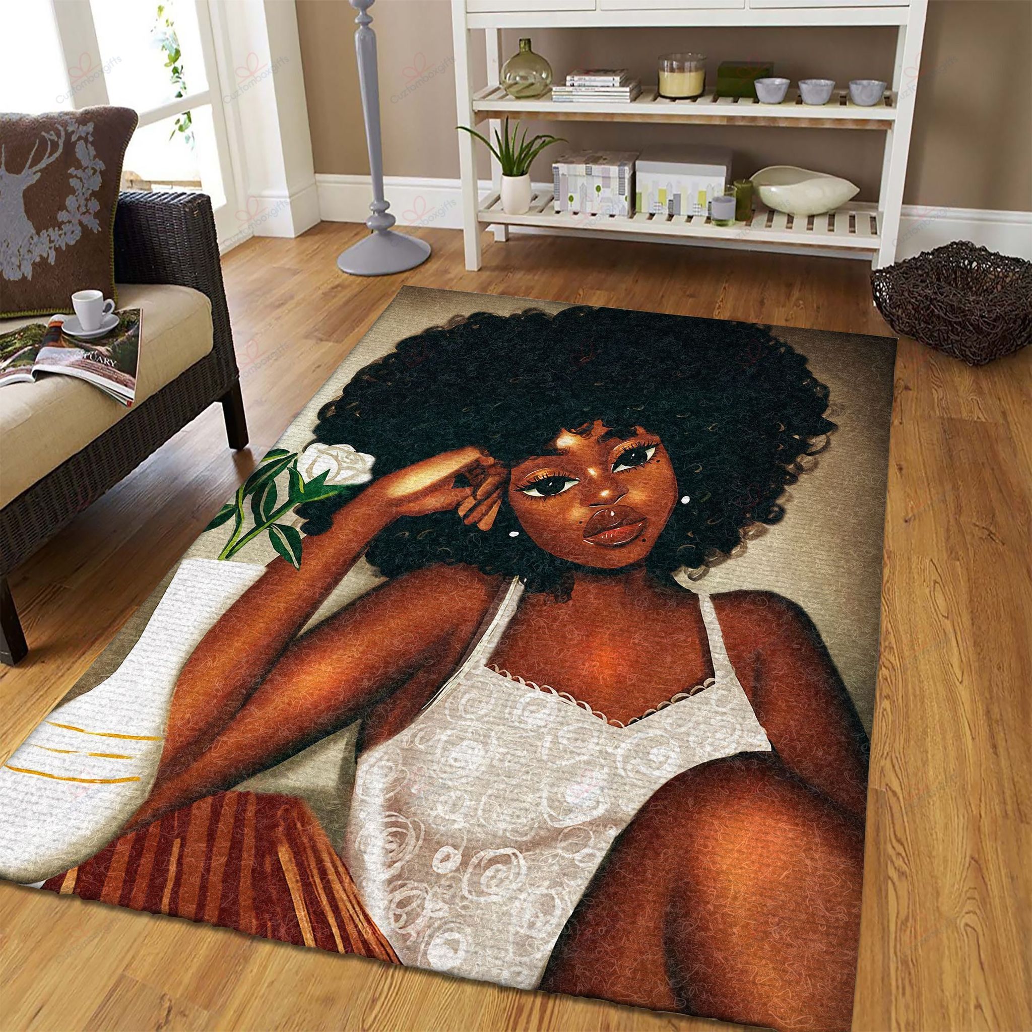 Black Girl Rug Sport Decor Gift Floor Decor Living Room Carpet Rug Area Rug - 52447fc9e3d6 Black Girl Rug Sport Decor Gift Floor Decor Living Room Carpet Rug Area Rug - 52447fc9e3d6
