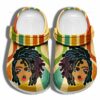 Black Girl Hair Juneteenth Shoes Crocs Clog – Africa Culture Black Croc Shoes Gifts Daughter Girls For Mens And Womens