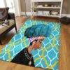 Black Girl In Blue Rug Sport Decor Gift Floor Decor Living Room Carpet Rug Area Rug - 3a8c6f83f7e3