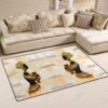 Black Girl Life Rug Sport Decor Gift Floor Decor Living Room Carpet Rug Area Rug - ddfae1553344