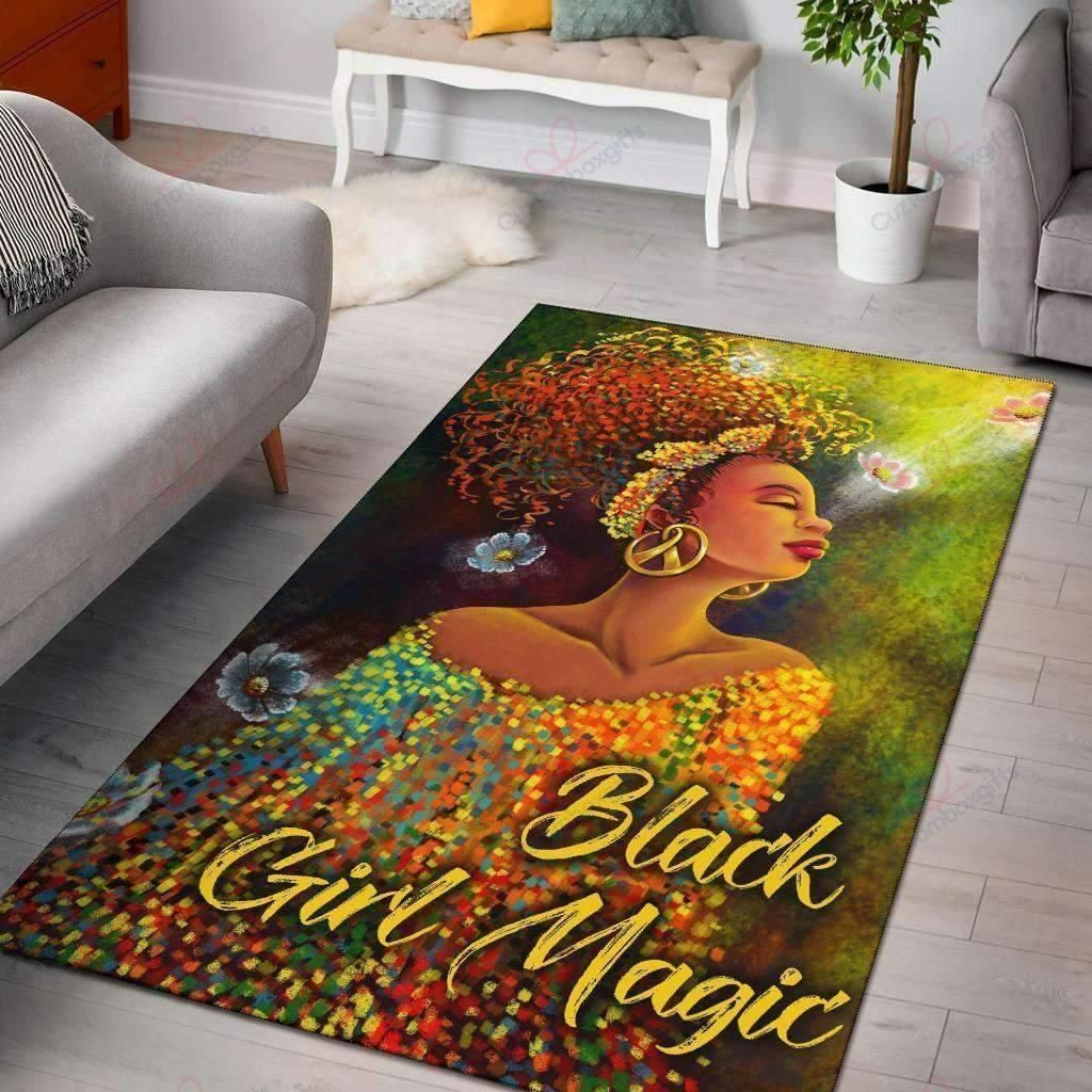 Black Girl Magic Rug Sport Decor Gift Floor Decor Living Room Carpet Rug Area Rug - 44794eb67af9 Black Girl Magic Rug Sport Decor Gift Floor Decor Living Room Carpet Rug Area Rug - 44794eb67af9
