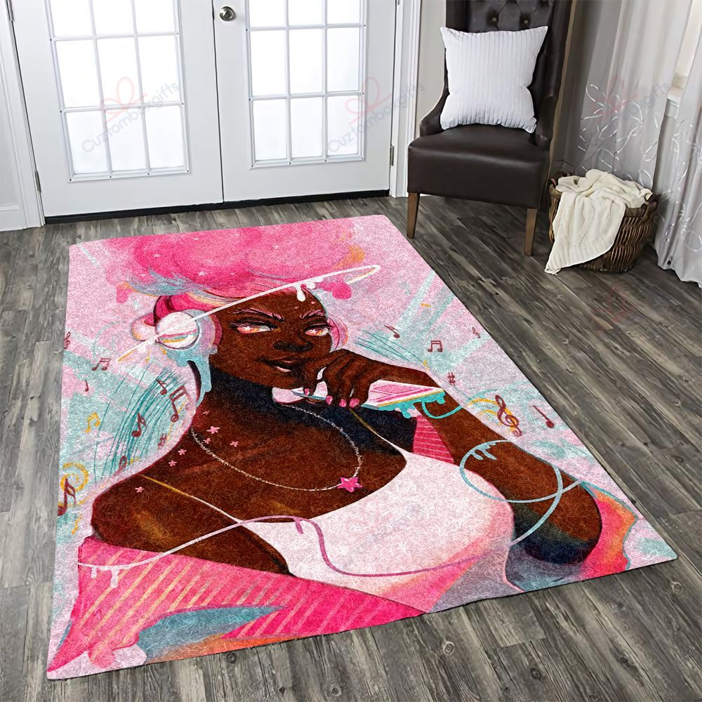 Black Girl Music Rug Sport Decor Gift Floor Decor Living Room Carpet Rug Area Rug - c75fe999b3dc Black Girl Music Rug Sport Decor Gift Floor Decor Living Room Carpet Rug Area Rug - c75fe999b3dc