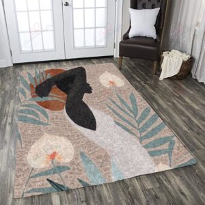 Black Girl Pattern Art Rug Sport Decor Gift Floor Decor Living Room Carpet Rug Area Rug - e49f0451e5c3