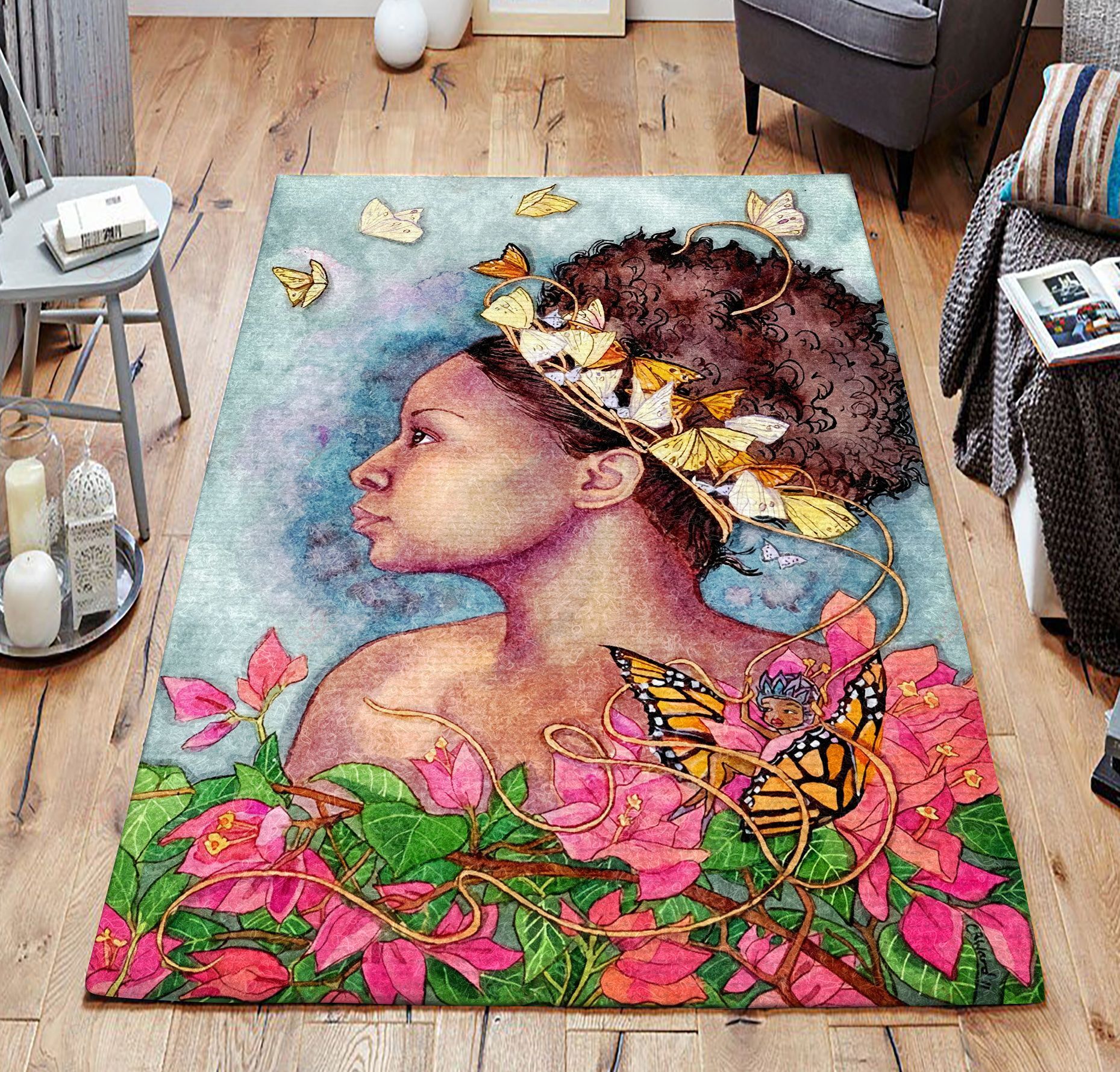 Black Girl With Butterfly Rug Sport Decor Gift Floor Decor Living Room Carpet Rug Area Rug - 5353ec6eb609 Black Girl With Butterfly Rug Sport Decor Gift Floor Decor Living Room Carpet Rug Area Rug - 5353ec6eb609