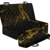 Black Gold Marble Print Pet Car Back Seat Cover - 8fa137f7abf6