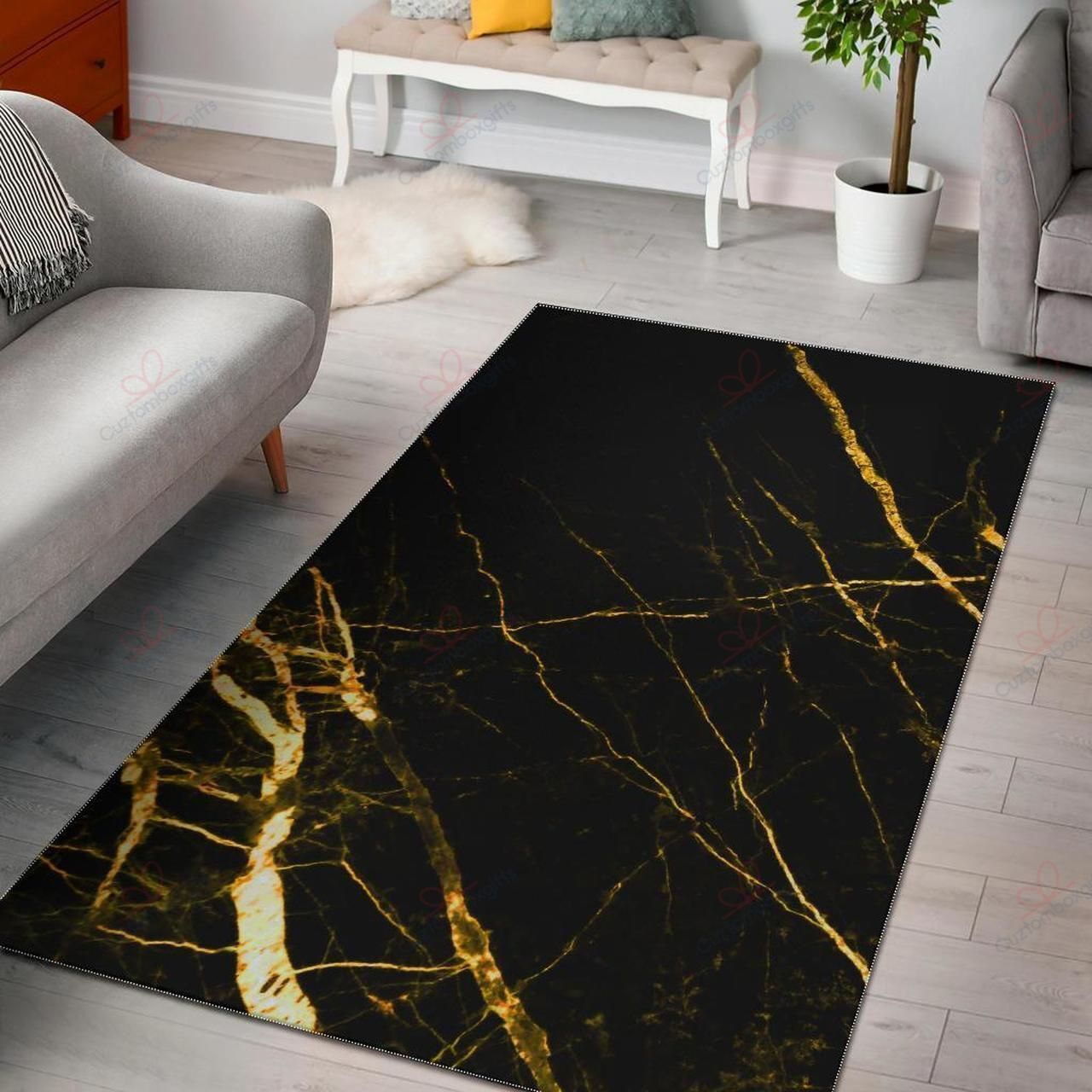 Black Gold Scratch Marble Rug Sport Decor Gift Floor Decor Living Room Carpet Rug Area Rug - 592d31ce0a70 Black Gold Scratch Marble Rug Sport Decor Gift Floor Decor Living Room Carpet Rug Area Rug - 592d31ce0a70
